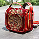 Leather bag 'Celtic emblem' red. Classic Bag. schwanzchen. Online shopping on My Livemaster.  Фото №2