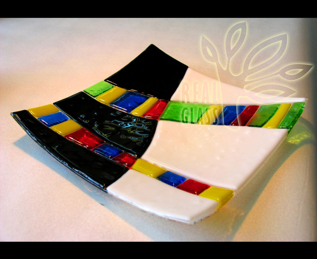 Тарелка с геометрическим узором купить в интернет-магазине Ярмарка ...