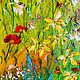Order Oil painting wild flowers. Wild flowers in oil. Zabaikalie. Livemaster. . Pictures Фото №3