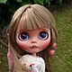 Blythe doll with long hair. Custom. Warm Toys. My Livemaster. Фото №6