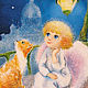 The angel and Red cat painting Reproduction. Pictures. KapustinaArt. My Livemaster. Фото №5