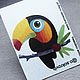Felt Pattern for Toucan Brooch. Embroidery kits. agraf. My Livemaster. Фото №4