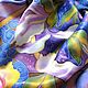 batik handkerchief, 'a romantic irises'. Shawls1. OlgaPastukhovaArt. My Livemaster. Фото №4