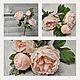 Пион садовый (3 головы). Цветы искусственные. SM-Floristic (искусственные цветы) (sm-floristic). Ярмарка Мастеров.  Фото №6