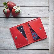Сумки и аксессуары handmade. Livemaster - original item Cardholders Fern Red. Handmade.