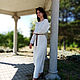Order Dress white linen Gerda. Fehustyle Northern Gods Magic (slavartel). Livemaster. . Dresses Фото №3