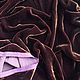 Бордовый (коричнево-бордовый) шелковый бархат Albert Guegain, Франция. Ткани. AELITA-OUTLET. Интернет-магазин Ярмарка Мастеров.  Фото №2