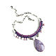 Lilac necklace, lilac decoration ' Lilac dreams', Necklace, Moscow,  Фото №1