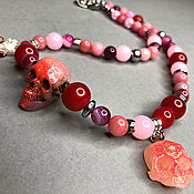 Работы для детей, handmade. Livemaster - original item A gift - Beads with skulls. Handmade.