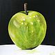 Oil painting: APPLE, m / x, 40h40, pop art, original, Pictures, Moscow,  Фото №1