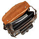 Leather satchel 'Maximus 3 '(aging brown). Backpacks. Russian leather Guild. Online shopping on My Livemaster.  Фото №2