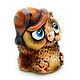 Ceramic statuette 'Owl in a hat'. Figurine. Ceramics A. Boka. Интернет-магазин Ярмарка Мастеров.  Фото №2