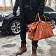 Дорожная сумка, светло коричневая, Дорожная сумка, Тольятти,  Фото №1