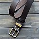 Men's leather belt 'Cannon' Bull-bugay. Straps. MILANO. My Livemaster. Фото №5