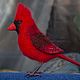 Order Felted toy. Bird Cardinal. zverki (zverki). Livemaster. . Felted Toy Фото №3