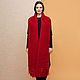 Red scarf with fringe. Scarves. SHAPAR - knitting clothes. Online shopping on My Livemaster.  Фото №2