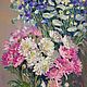  Oil painting ' Bouquets of chrysanthemums», Pictures, Moscow,  Фото №1