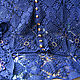 Кардиган ажурный, летний кружевной, платье вязаное, с вышивкой  Синий. Жакеты. Джемпера, шапки, палантины от 'Azhurles'. Ярмарка Мастеров.  Фото №5
