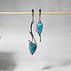 Order Earrings classic: Turquoise earrings 'Modern'. Interslesar  Dmitry Kosoplechev. Livemaster. . Earrings Фото №3