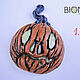 Terrible pumpkin brooch badge, pumpkin brooch for Halloween, scary pumpkin. Brooches. Bionika - Polymer Clay Jewelry (Bionika). My Livemaster. Фото №4
