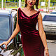 Vestido de noche vestido aterciopelado 'Griega de la higuera'. Dresses. Lana Kmekich (lanakmekich). Ярмарка Мастеров.  Фото №5