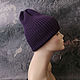 Women's knitted hat, beanie, hat, pumpkin, warm hat. Caps. YuliaCrochet. Online shopping on My Livemaster.  Фото №2