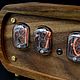 Order Lamp clock IN-12 American walnut American walnut. Tube-time (tube-time). Livemaster. . Tube clock Фото №3