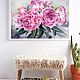 Order painting peonies pink. Bouquet of flowers in the bedroom in Provence style. Olga Ermakova art. Livemaster. . Pictures Фото №3
