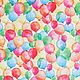 "Воздушные шарики" декоративная бумага, 30х30 см, Бумага для скрапбукинга, Москва,  Фото №1