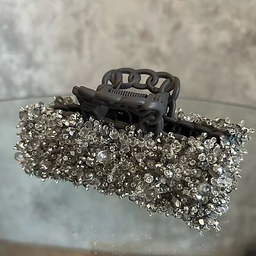 Украшения ручной работы. Ярмарка Мастеров - ручная работа Заколка- крабик. Handmade.