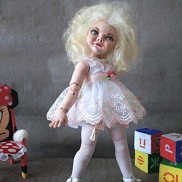 Реставрируем глазки у немецкой куклы