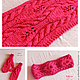 Set knitted Malinki - Malinka, scarf - snud, bandage and mittens, Headwear Sets, Minsk,  Фото №1