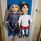 El rey y la niña. Muñecas de teatro de tableta. Puppet show. teatr.tati. Ярмарка Мастеров.  Фото №6