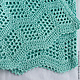 Детский плед "Мятный бриз" из хлопка. Пледы. СаннИ (sanni-knitting). Ярмарка Мастеров.  Фото №4