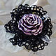 Order 'Rose of Oblivion', a brooch in Gothic style with lace. legendavincento. Livemaster. . Brooches Фото №3