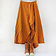 Order Skirt in the style of boho made of linen mustard color. etnoart. Livemaster. . Skirts Фото №3