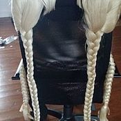 Аксессуары handmade. Livemaster - original item The snow Maiden wig with two braids. The club animators.. Handmade.