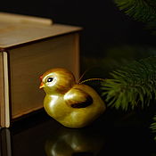Сувениры и подарки handmade. Livemaster - original item Porcelain Christmas tree toy Christmas tree toy, Chick in egg. Handmade.