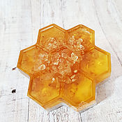 Косметика ручной работы handmade. Livemaster - original item Soap Honey honeycomb handmade for the skin. Handmade.