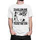 Cotton T-shirt 'A-ha - Take On Me'. T-shirts. Dreamshirts. Online shopping on My Livemaster.  Фото №2