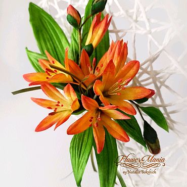 МАМБРЕЦИЯ. ЯПОНСКИЙ ГЛАДИОЛУС. ЦВЕТЫмания (FLOWERmania). Цветы и флористика ручной работы - Ярмарка Мастеров Цветы и флористика ручной работы. Ярмарка Мастеров - ручная работа МАМБРЕЦИЯ. ЯПОНСКИЙ ГЛАДИОЛУС. Handmade.