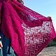  Knitted bright stole / gift to a girl /fuchsia. Wraps. KnitLaceDreams. My Livemaster. Фото №5
