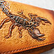 The wallet is large with an embossed Scorpion. Wallets. Finist (tisneniekozhi). Online shopping on My Livemaster.  Фото №2