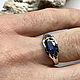 Men's silver ring with Blue Sapphire (1,97 ct)handmade. Rings. Bauroom - vedic jewelry & gemstones (bauroom). My Livemaster. Фото №5