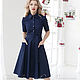 Dress 'Blue ink'. Dresses. Designer clothing Olesya Masyutina. Online shopping on My Livemaster.  Фото №2