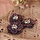 Set of felt brooches-babies 'Blueberry jam', Brooches, Kamensk-Shahtinskij,  Фото №1