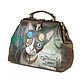 Order The average SAC 'cat steampunk'. Pelle Volare. Livemaster. . Valise Фото №3
