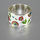 Flower Garden ring made of 925 sterling silver and BS0006 enamel. Rings. Sunny Silver. My Livemaster. Фото №5
