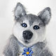 Order Puppy Husky. AnnieIKnitToys. Livemaster. . Stuffed Toys Фото №3