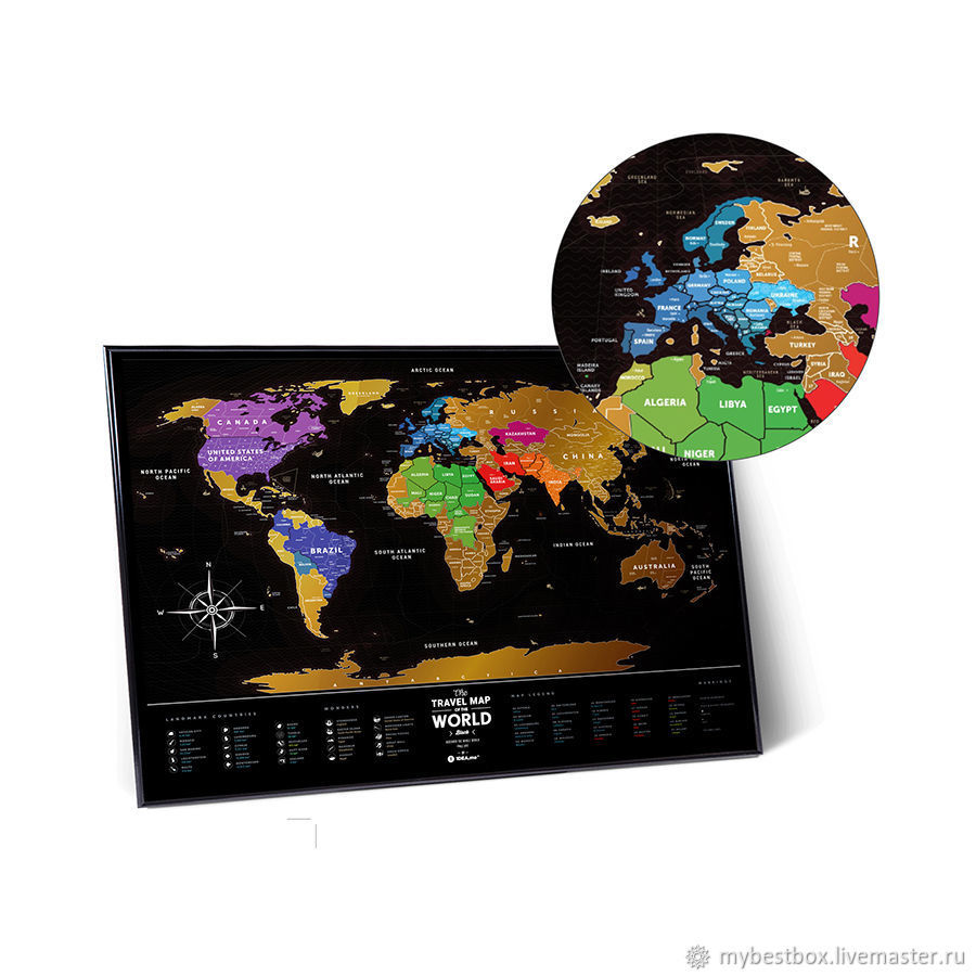 Travel map black world фото 10